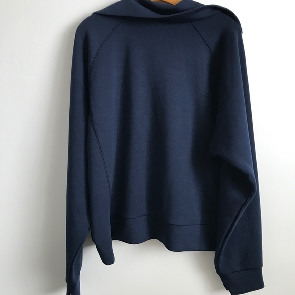 SPANX AirEssential Pullover Top Blue Half Zip Womens 2XT - Picture 9 of 15